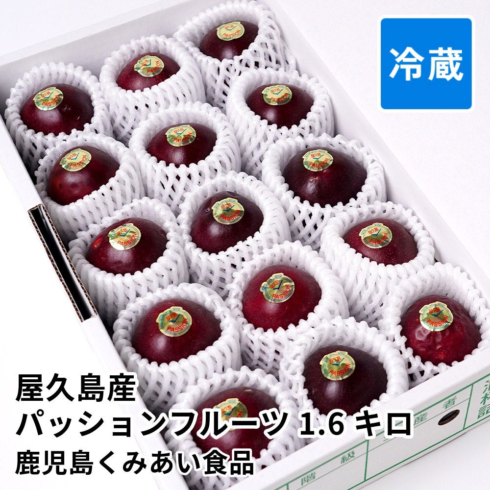 屋久島産パッションフルーツ 1.6キロ 15～24玉の商品画像01