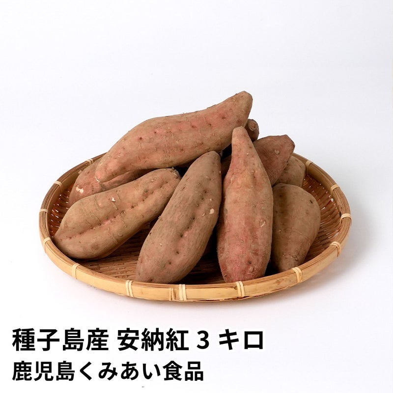 種子島産 安納紅 生芋 3キロ 8～15本 2L～Mサイズの商品画像01