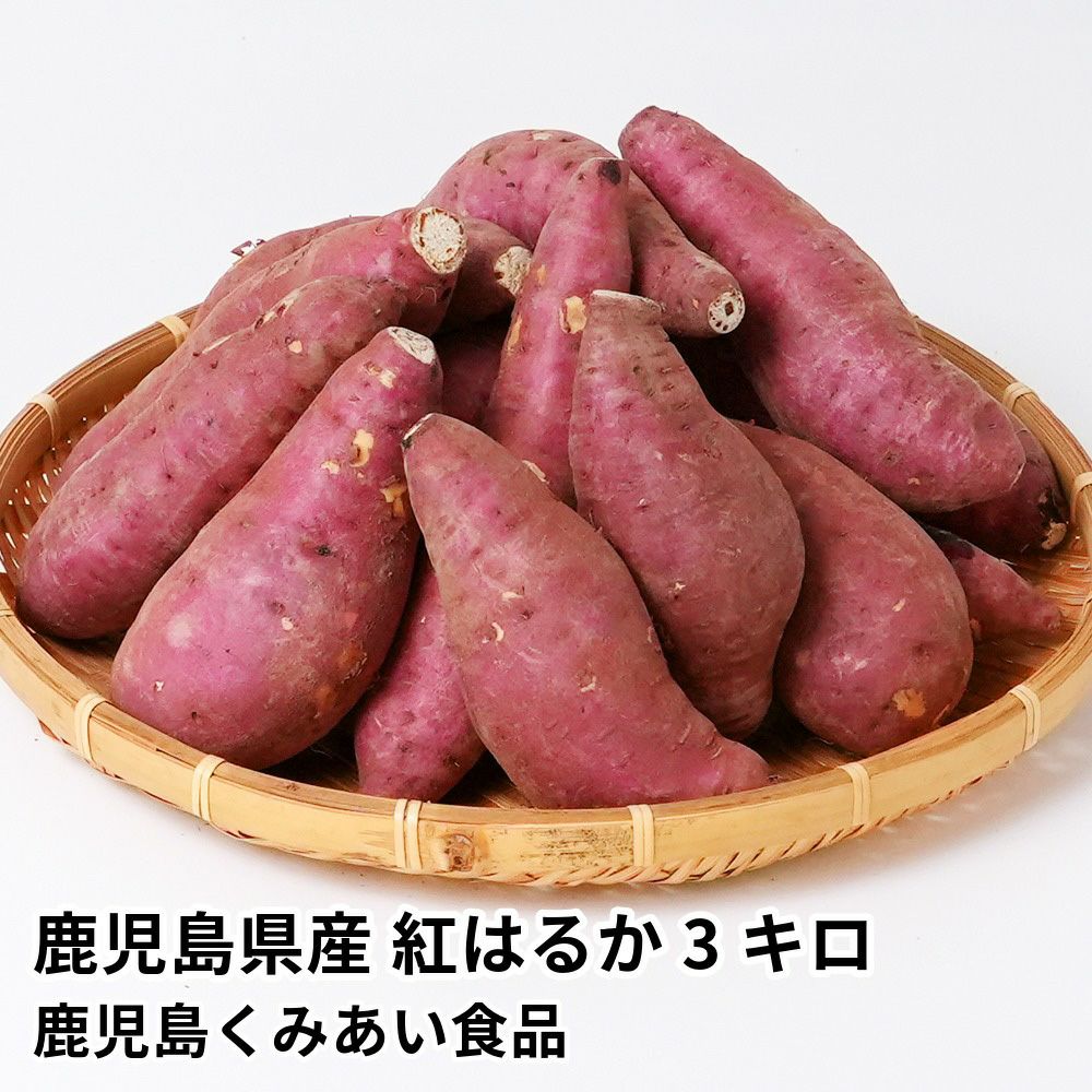 鹿児島県産 紅はるか 生芋 3キロ 8～15本のギフト通販・お取り寄せ
