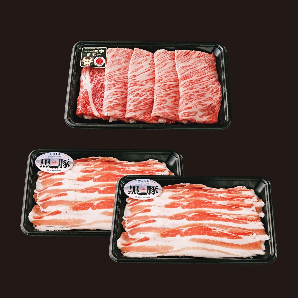 鹿児島黒牛黒豚しゃぶしゃぶAセット [撰（SEN）選べるギフトカード ORIGINAL.Bコース]の商品画像01