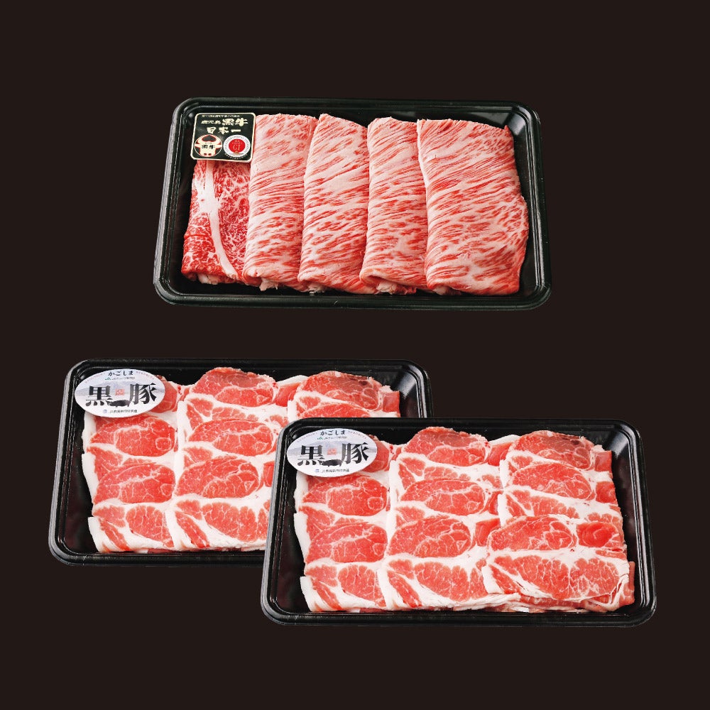 鹿児島黒牛黒豚しゃぶしゃぶBセット [撰（SEN）選べるギフトカード ORIGINAL.Bコース]の商品画像01