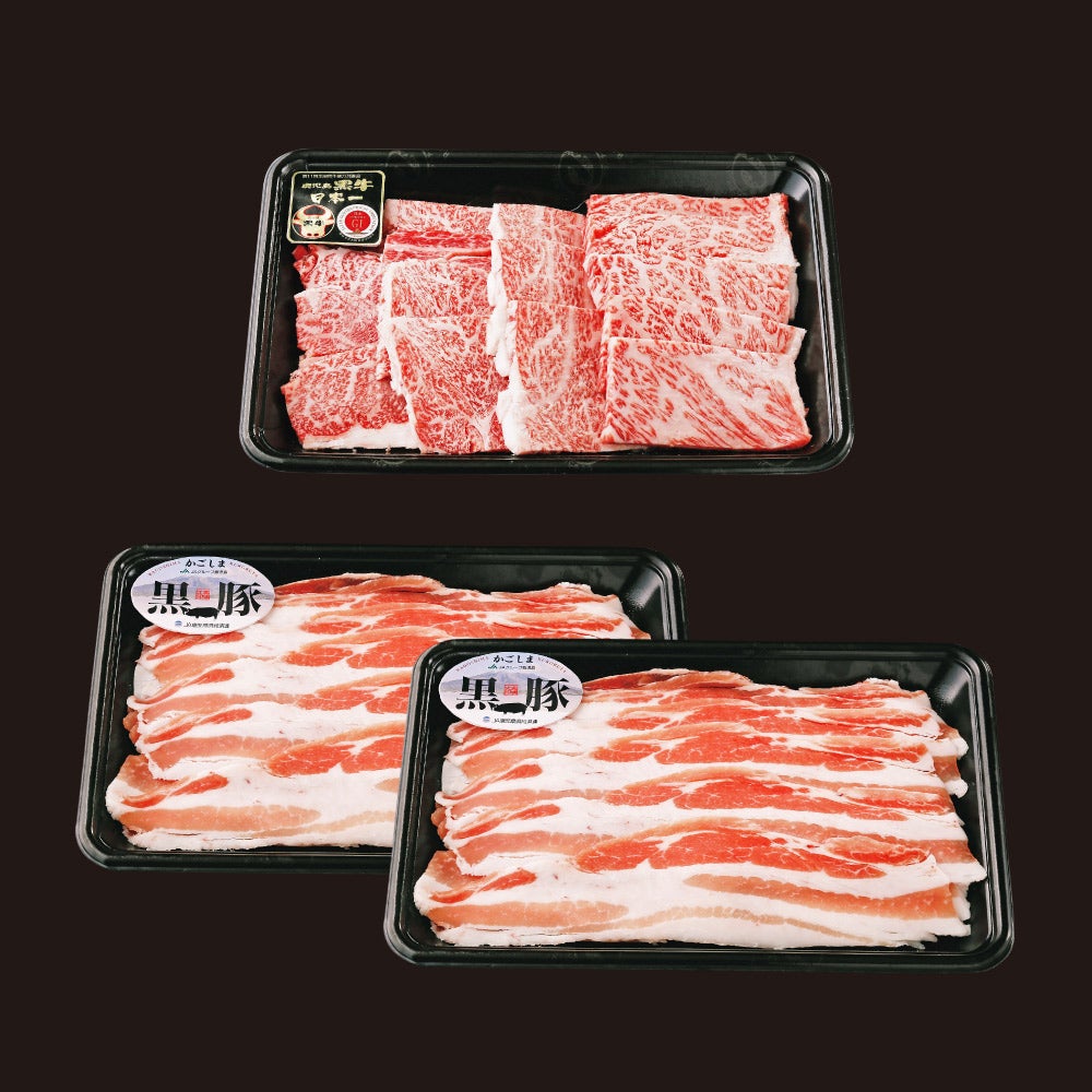 鹿児島黒牛黒豚Bセットの商品画像